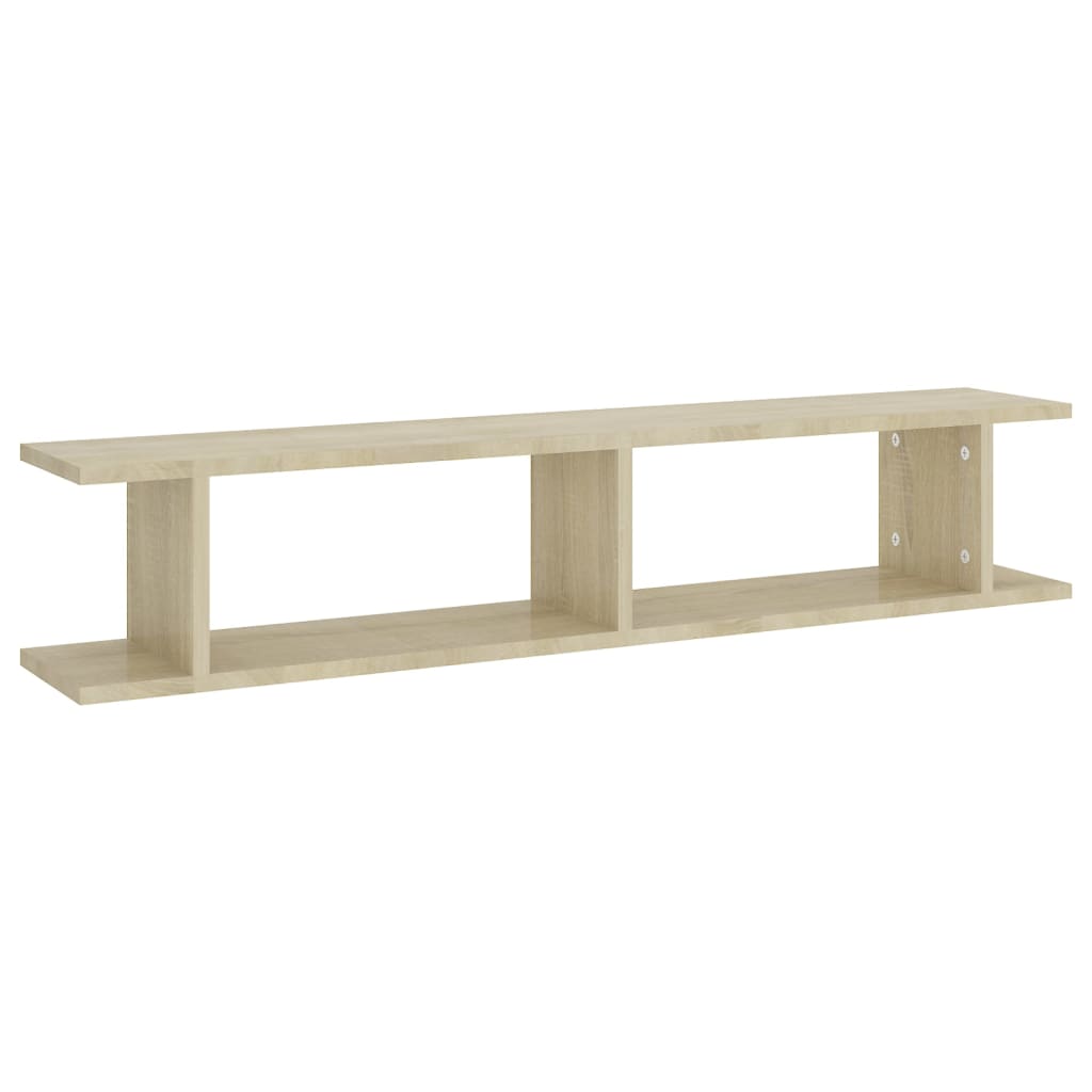 Wandschappen 2 St 105X18X20 Cm Spaanplaat Sonoma Eikenkleurig 105 x 18 x 20 cm
