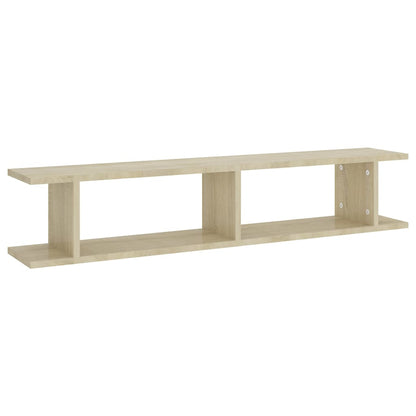 Wandschappen 2 St 105X18X20 Cm Spaanplaat Sonoma Eikenkleurig 105 x 18 x 20 cm