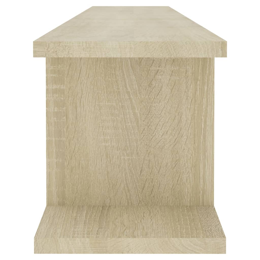 Wandschappen 2 St 105X18X20 Cm Spaanplaat Sonoma Eikenkleurig 105 x 18 x 20 cm