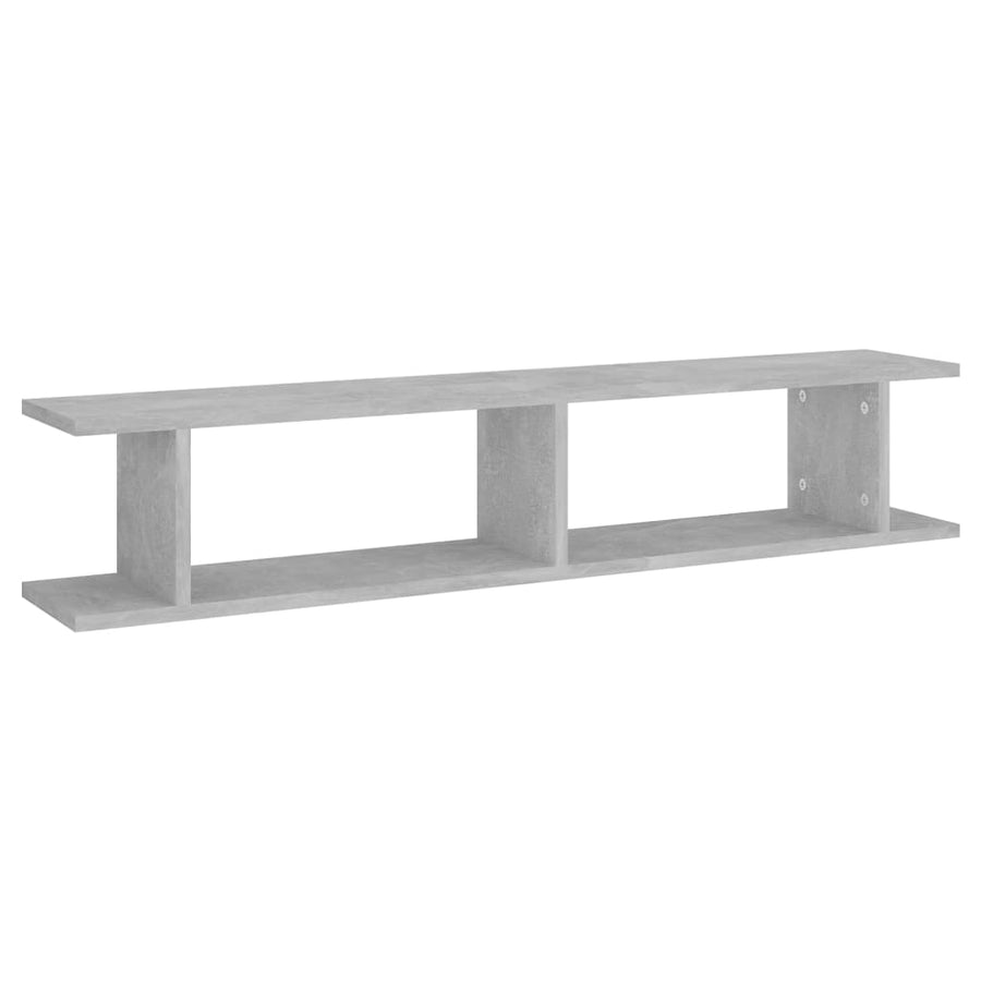 Wandschappen 2 St 105X18X20 Cm Spaanplaat Betongrijs 105 x 18 x 20 cm