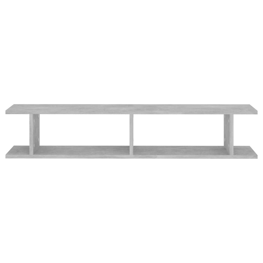 Wandschappen 2 St 105X18X20 Cm Spaanplaat Betongrijs 105 x 18 x 20 cm