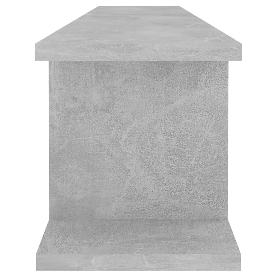 Wandschappen 2 St 105X18X20 Cm Spaanplaat Betongrijs 105 x 18 x 20 cm