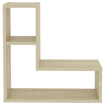 Wandschappen 2 st 50x15x50 cm bewerkt hout sonoma eikenkleurig