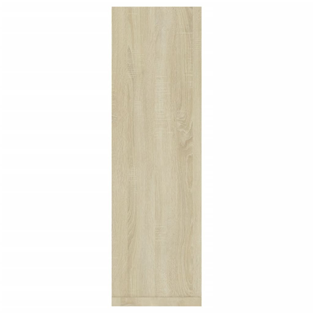 Wandschappen 2 st 50x15x50 cm bewerkt hout sonoma eikenkleurig