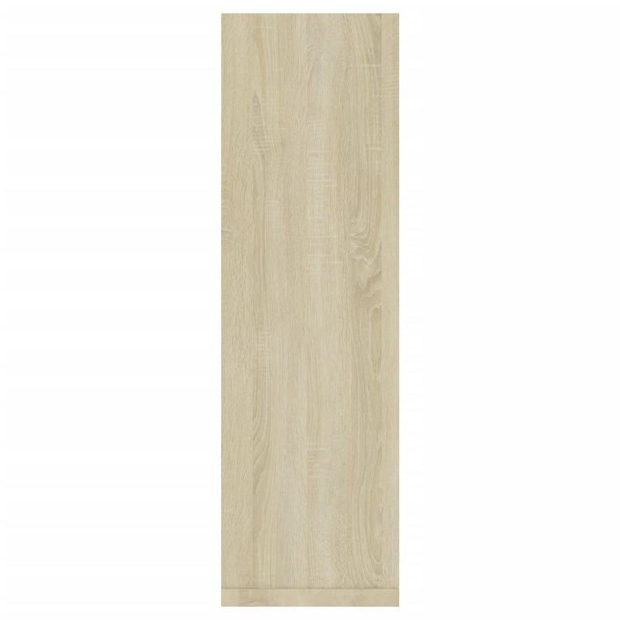 Wandschappen 2 st 50x15x50 cm bewerkt hout sonoma eikenkleurig