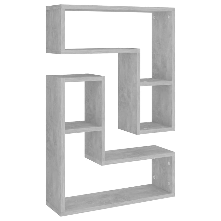 Wandschappen 50X15X50 Cm Bewerkt Hout Betongrijs