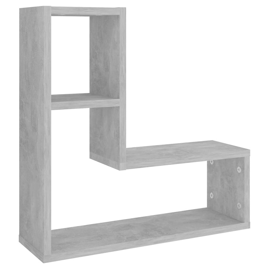 Wandschappen 50X15X50 Cm Bewerkt Hout Betongrijs