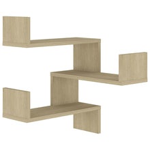 Hoekwandschap 40X40X50 Cm Spaanplaat Kleurig 1 Sonoma eiken