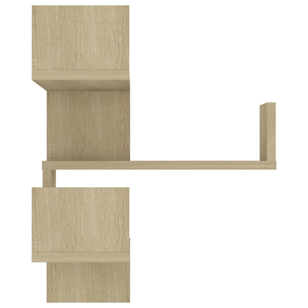 Hoekwandschap 40X40X50 Cm Spaanplaat Kleurig 1 Sonoma eiken
