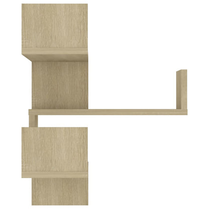 Hoekwandschap 40X40X50 Cm Spaanplaat Kleurig 1 Sonoma eiken