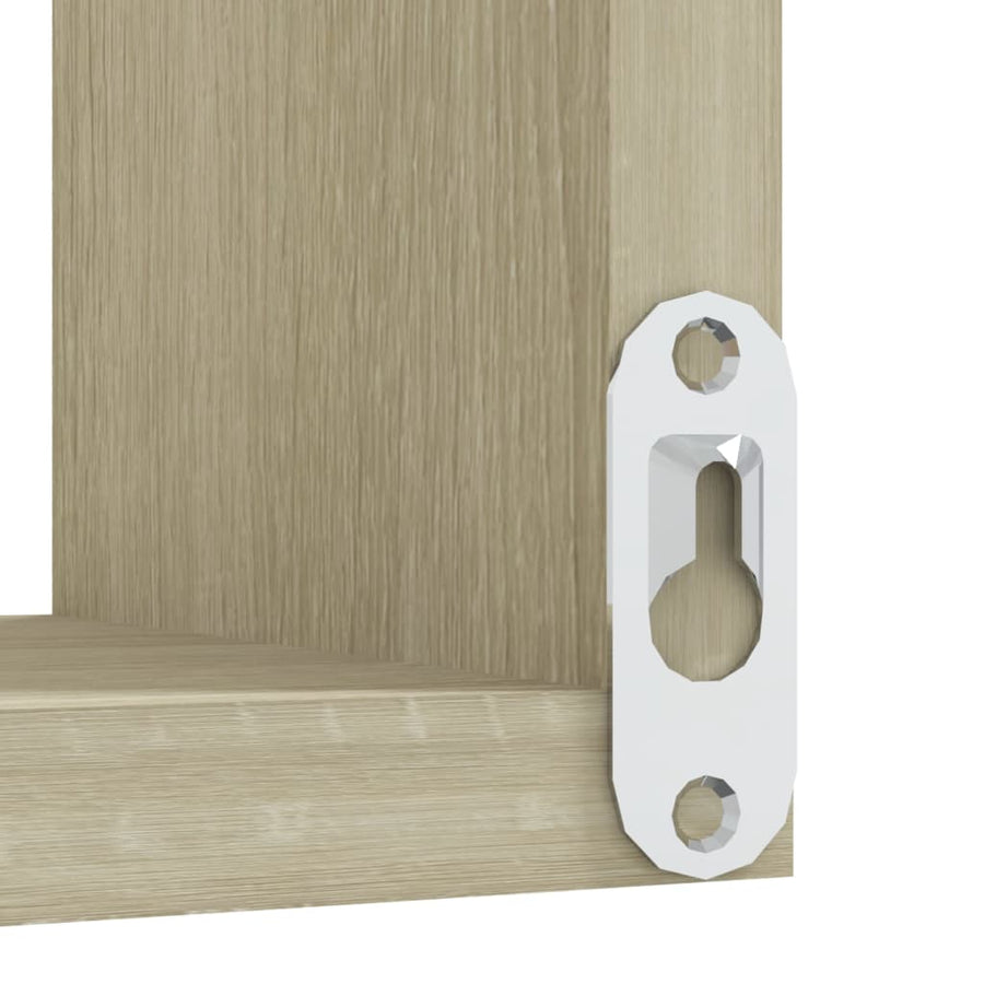 Hoekwandschap 40X40X50 Cm Spaanplaat Kleurig 1 Sonoma eiken