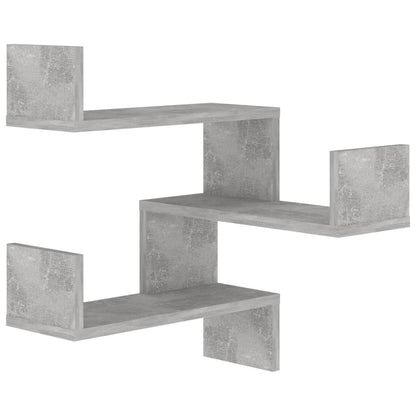 Hoekwandschap 40X40X50 Cm Spaanplaat 1 Betongrijs