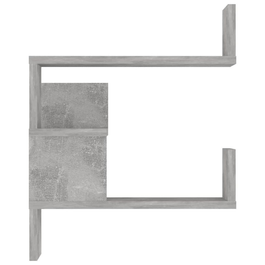 Hoekwandschappen 2 st 40x40x50 cm spaanplaat betongrijs 2 Betongrijs