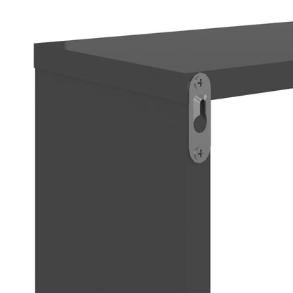 Wandschappen 50X15X50 Cm Spaanplaat Hoogglans grijs