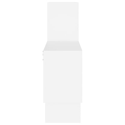 Wandschap Auto-Vormig 82X5X5 Cm Spaanplaat Wit