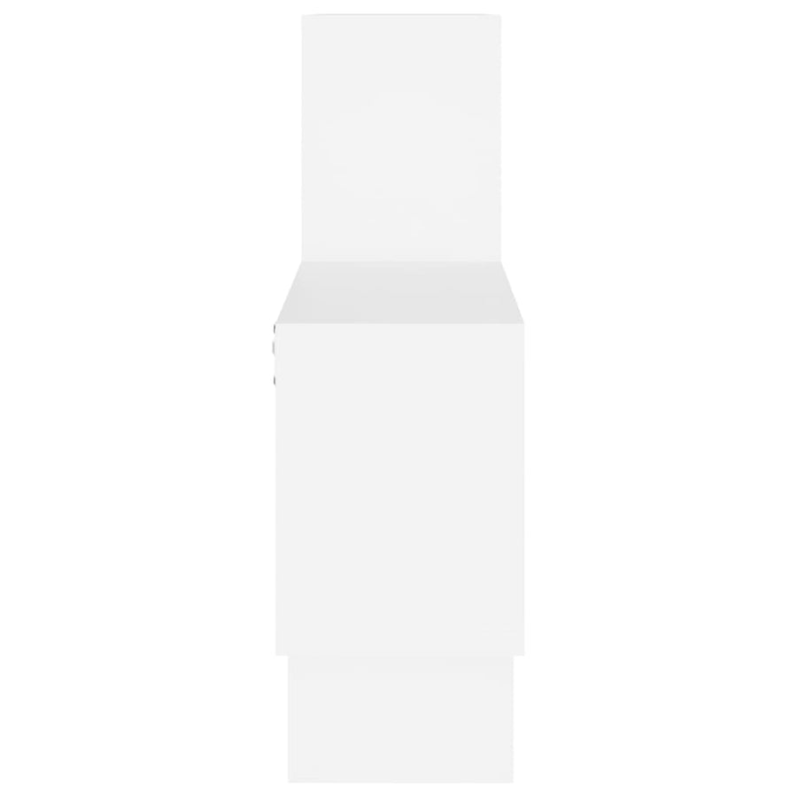 Wandschap Auto-Vormig 82X5X5 Cm Spaanplaat Wit