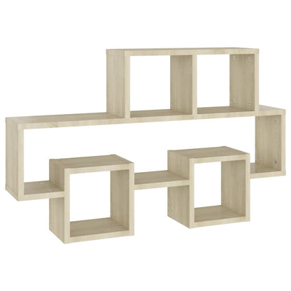 Wandschap Auto-Vormig 82X5X5 Cm Spaanplaat Kleur Sonoma eiken