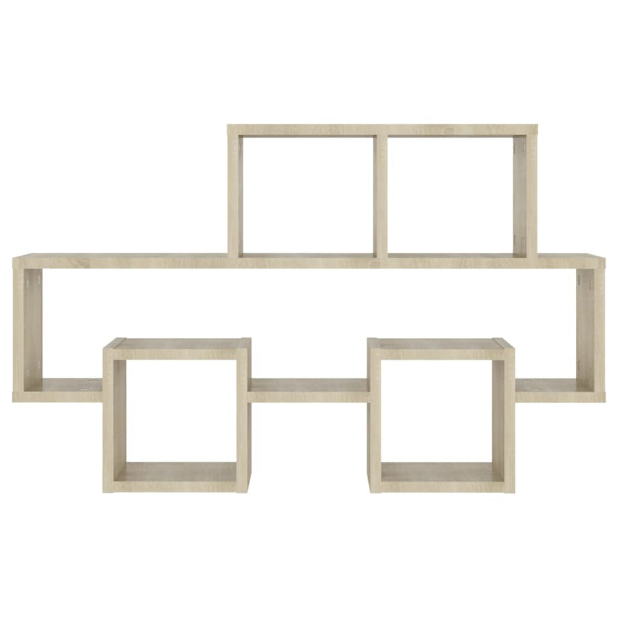 Wandschap Auto-Vormig 82X5X5 Cm Spaanplaat Kleur Sonoma eiken