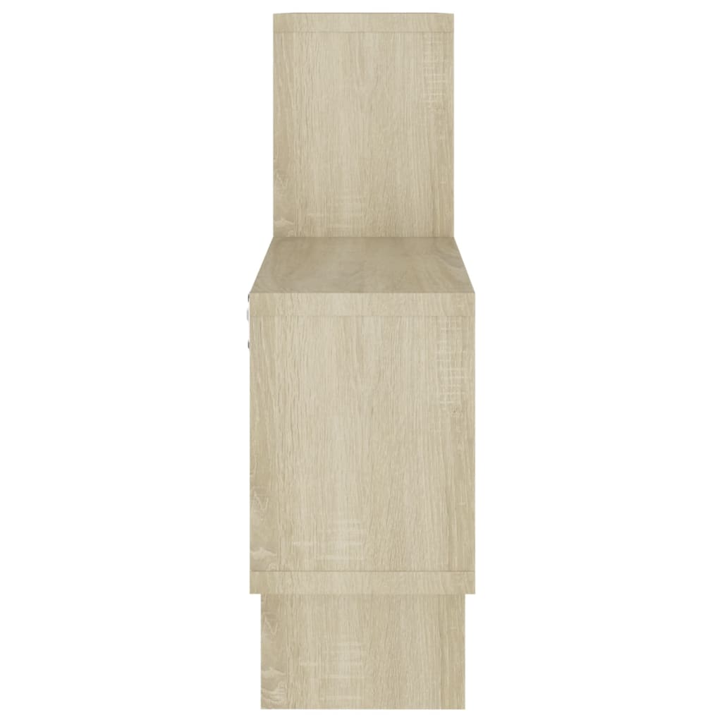 Wandschap Auto-Vormig 82X5X5 Cm Spaanplaat Kleur Sonoma eiken