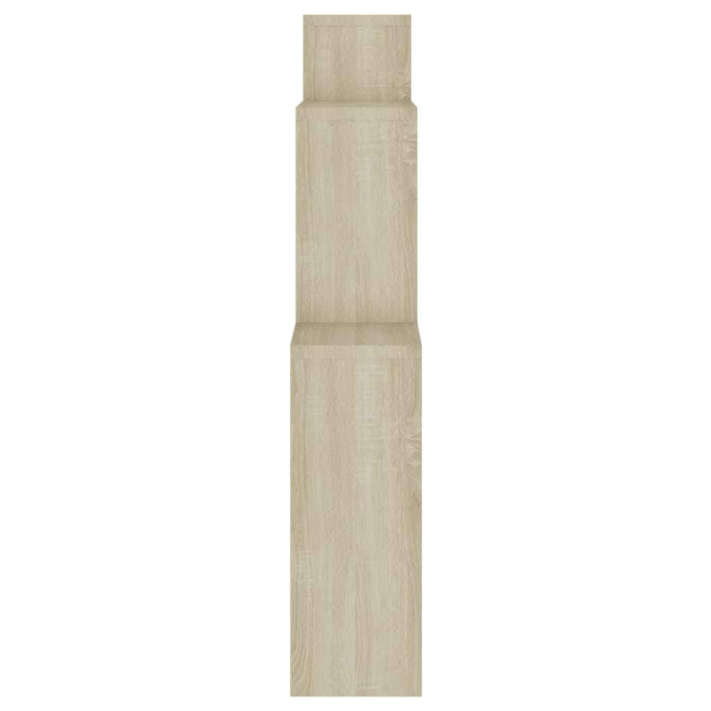 Wandschap kubus 80x15x78,5 cm spaanplaat sonoma eiken Sonoma eiken