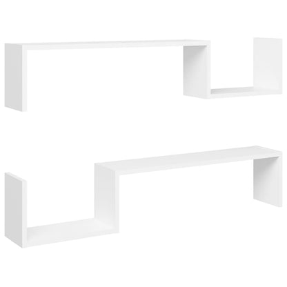 Wandschappen 100X15X0 Cm Bewerkt Hout Wit
