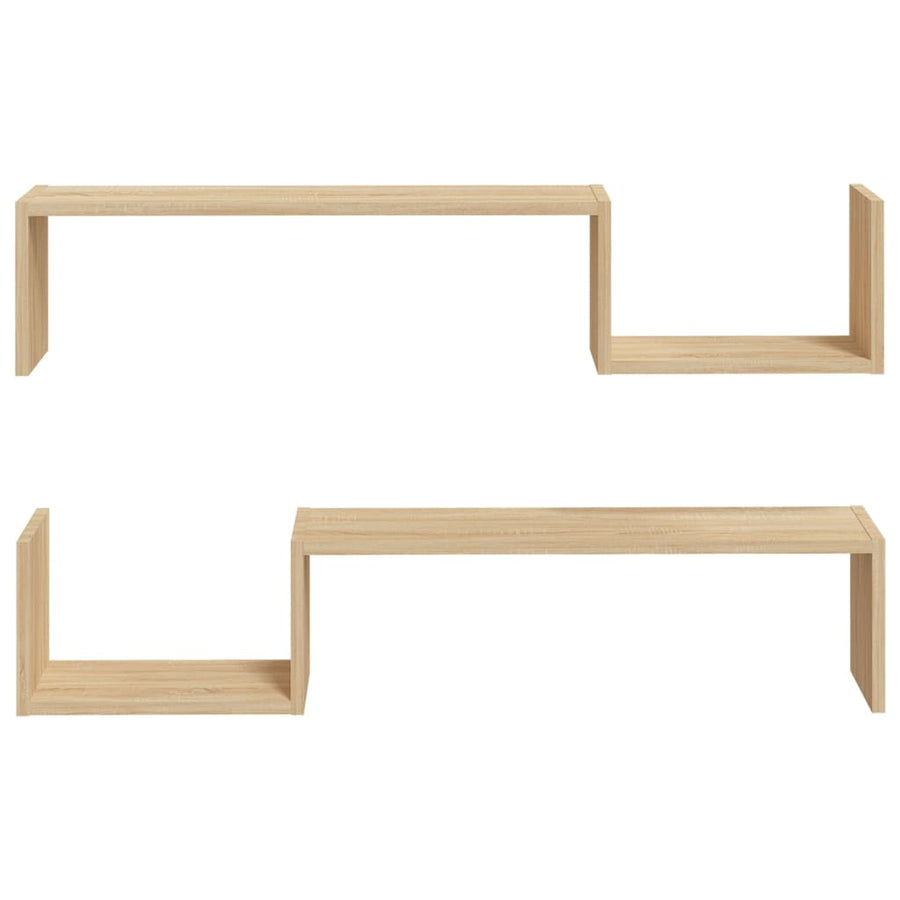 Wandschappen 100X15X0 Cm Spaanplaat Kleurig Sonoma eiken