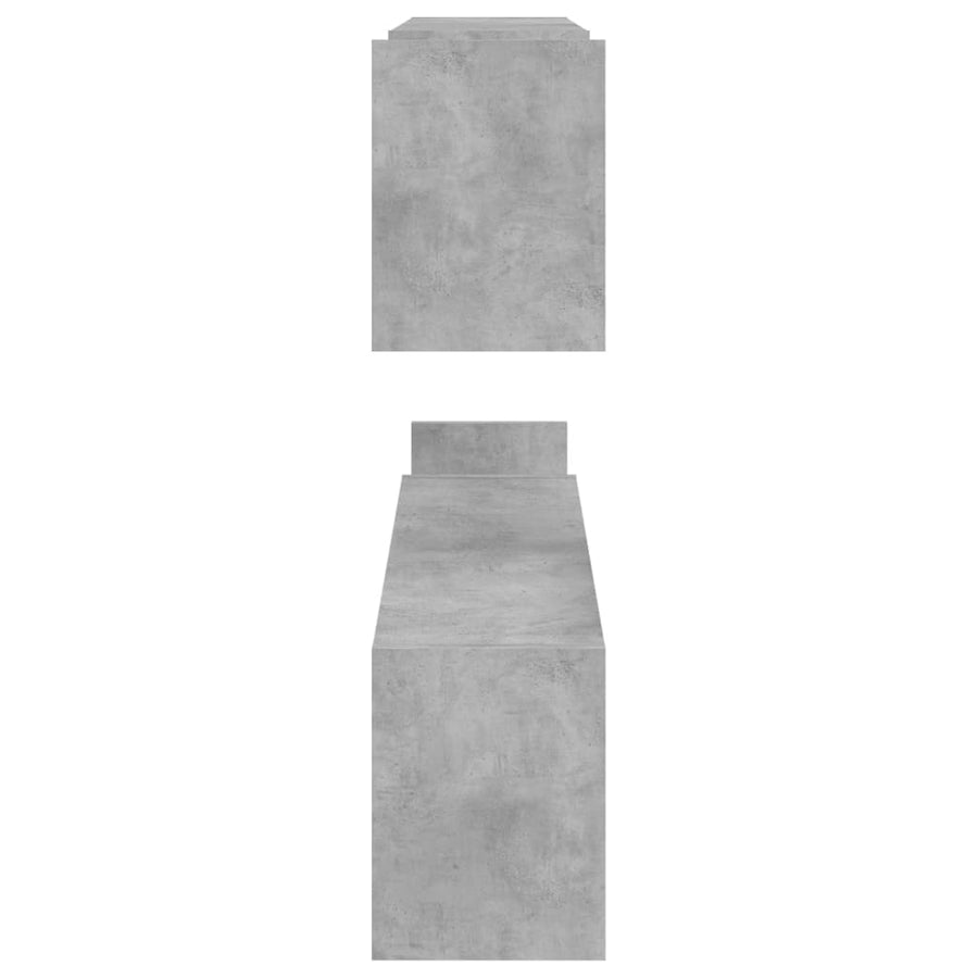 Wandschappen 100X15X0 Cm Spaanplaat Betongrijs