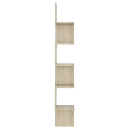 Hoekwandschap 20x20x127,5 cm spaanplaat sonoma eikenkleurig Sonoma eiken