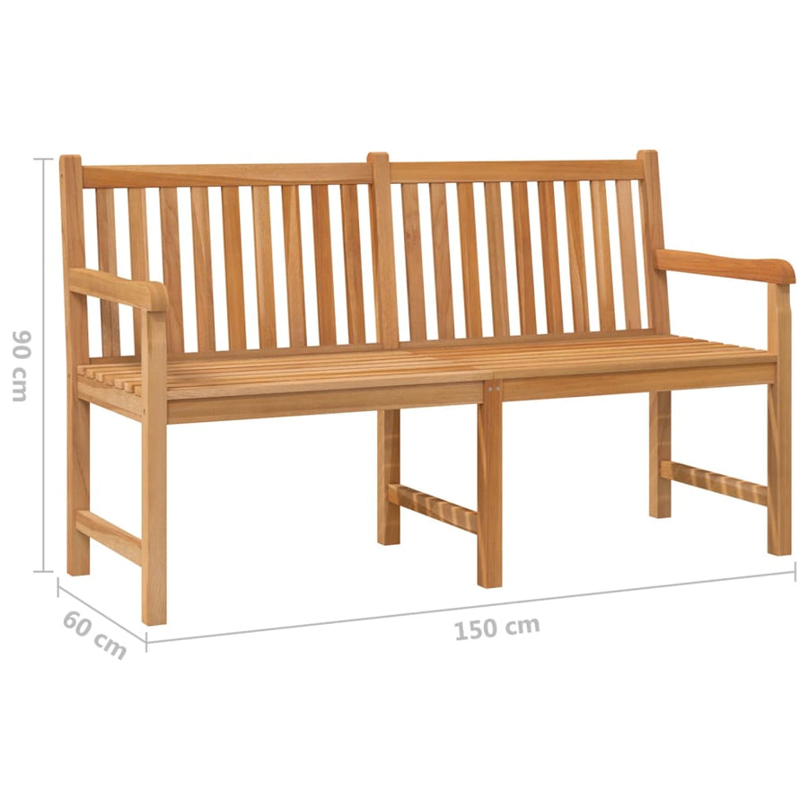 Tuinbank Massief Teakhout 150 cm