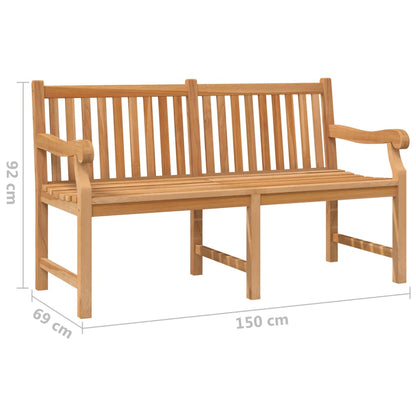 Tuinbank 50 Cm Massief Teakhout 150 x 69 x 92 cm