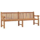 Garden bench 228 cm solid teak wood