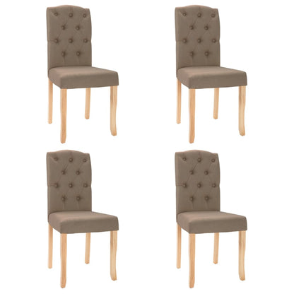 Eetkamerstoelen 4 St Draaibaar Stof Taupe
