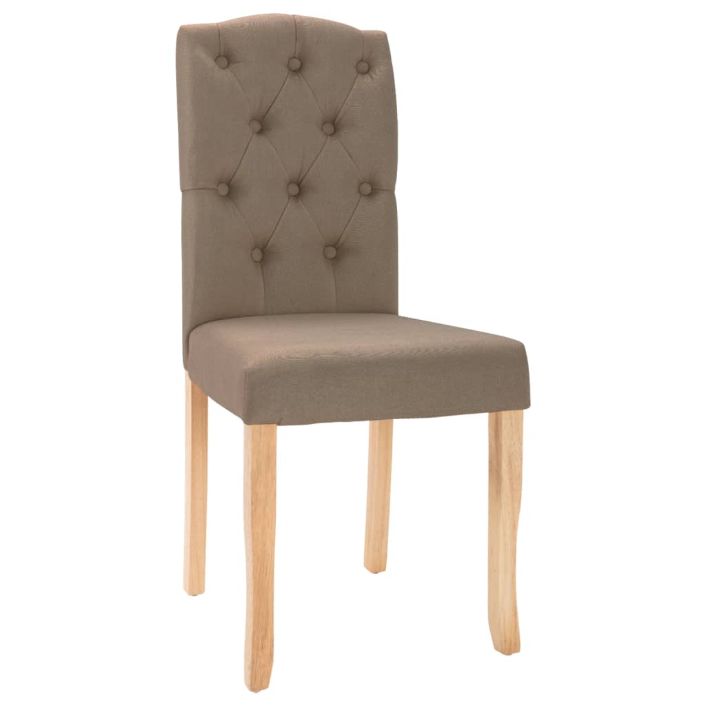 Eetkamerstoelen 4 St Draaibaar Stof Taupe