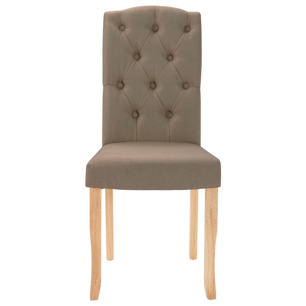 Eetkamerstoelen 4 St Draaibaar Stof Taupe