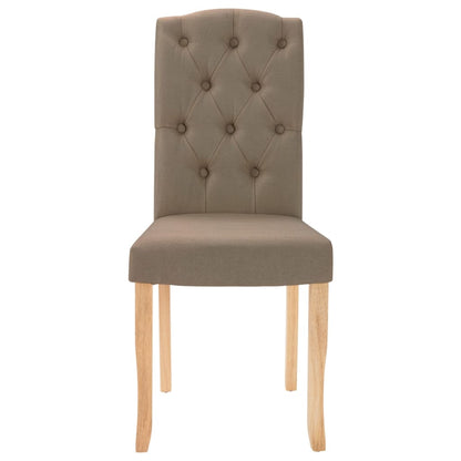 Eetkamerstoelen 4 St Draaibaar Stof Taupe