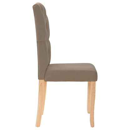 Eetkamerstoelen 4 St Draaibaar Stof Taupe