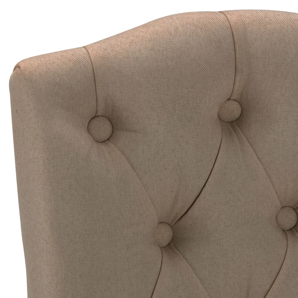 Eetkamerstoelen 4 St Draaibaar Stof Taupe