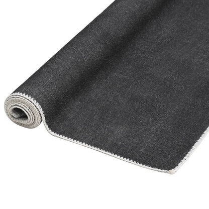 Tapijtloper Wasbaar Opvouwbaar Polyester 80 x 300 cm Antraciet