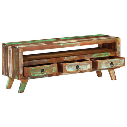 Tv-Meubel 0X30X40 Cm Meerkleurig massief gerecycled hout