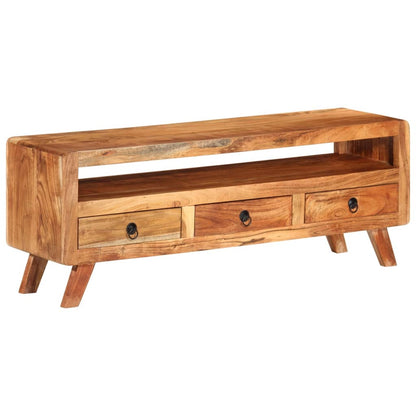 Tv-Meubel 0X30X40 Cm Massief acaciahout