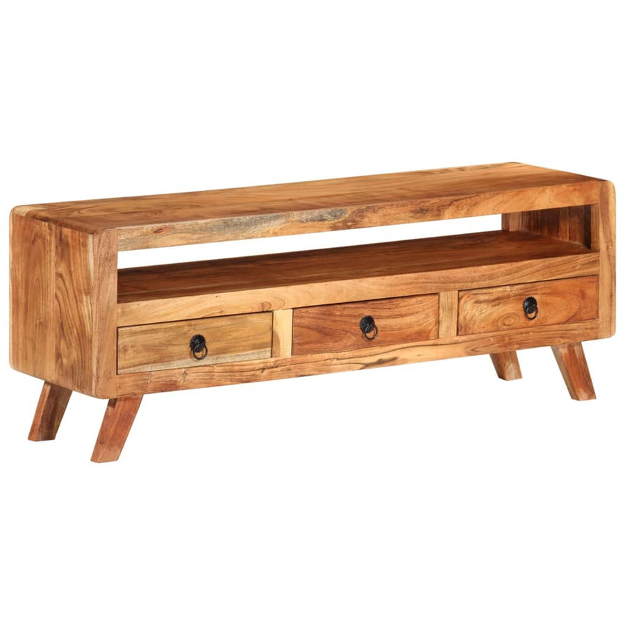 Tv-Meubel 0X30X40 Cm Massief acaciahout