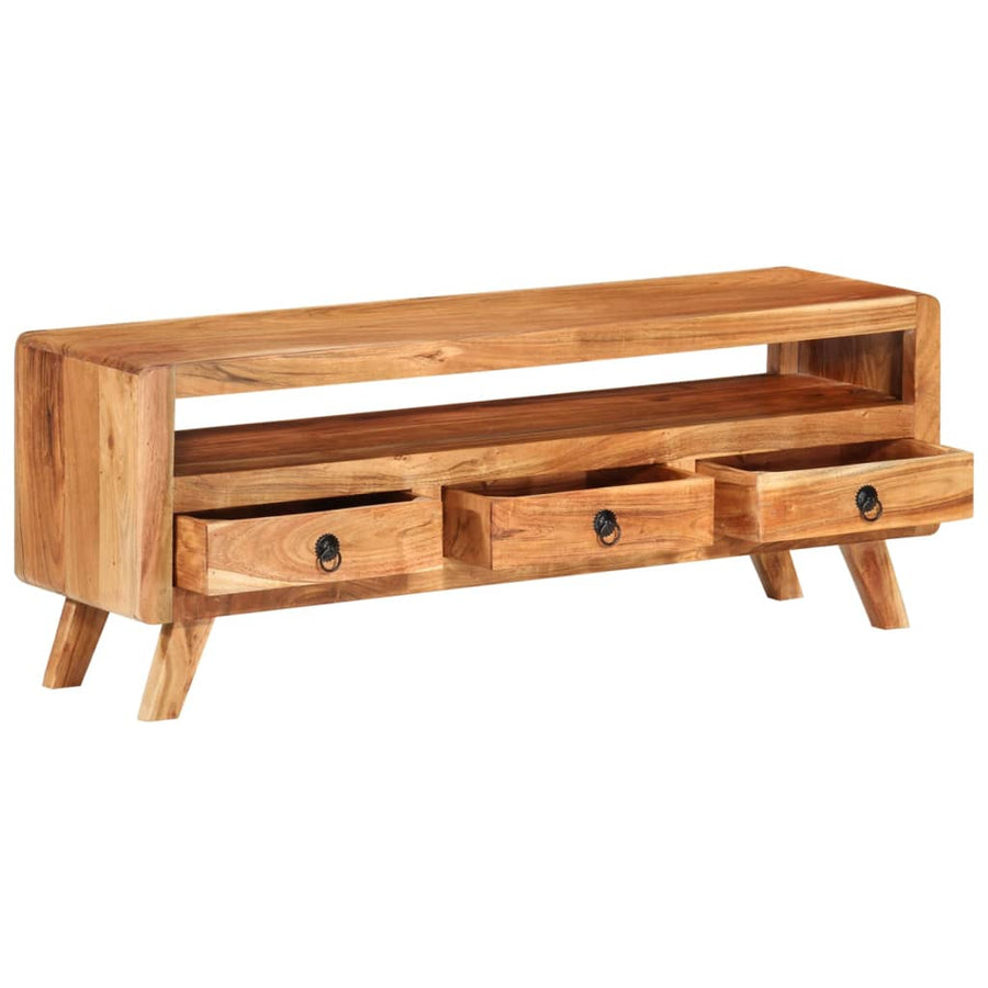 Tv-Meubel 0X30X40 Cm Massief acaciahout