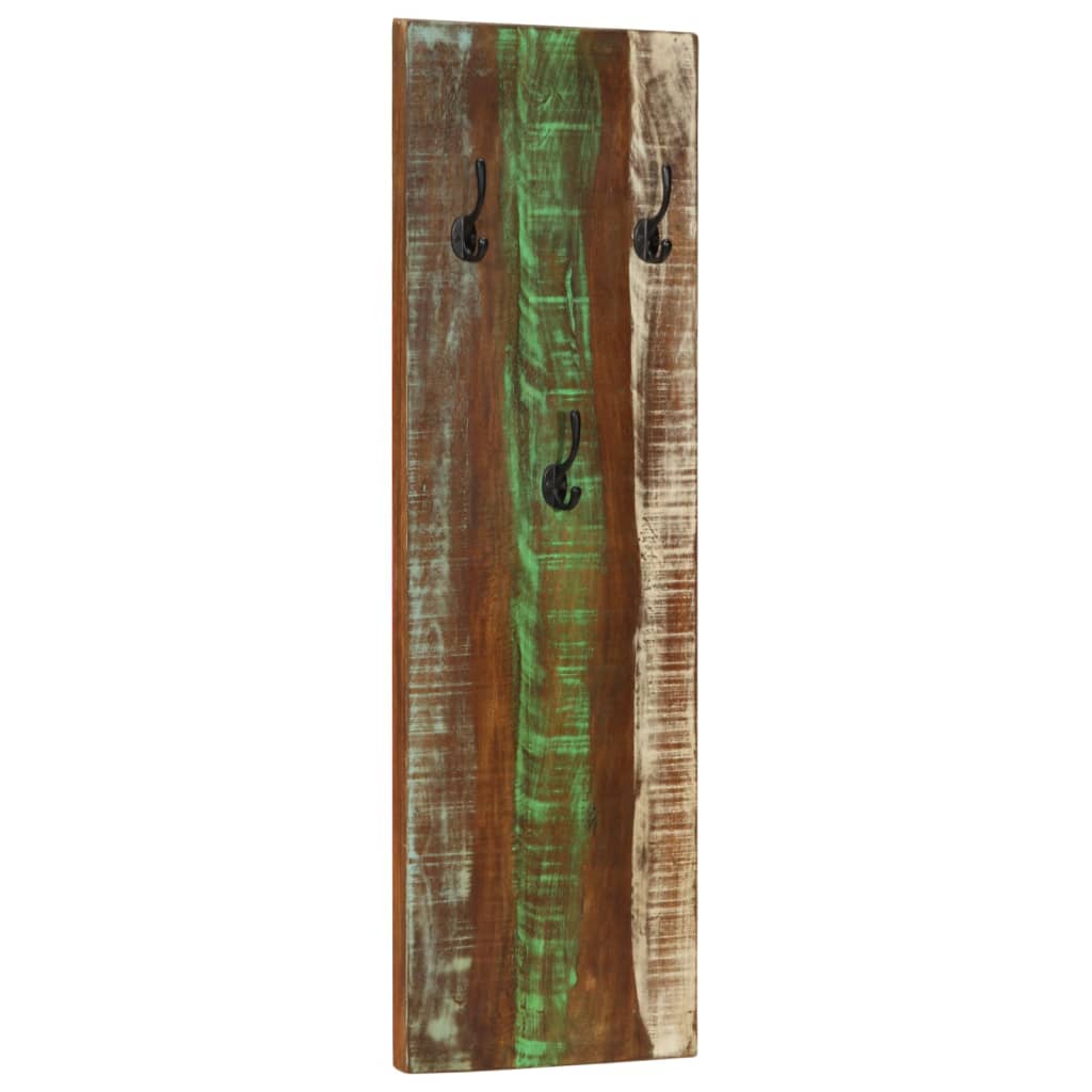 Wandkapstokken 2 St 36X3X0 Cm massief gerecycled hout