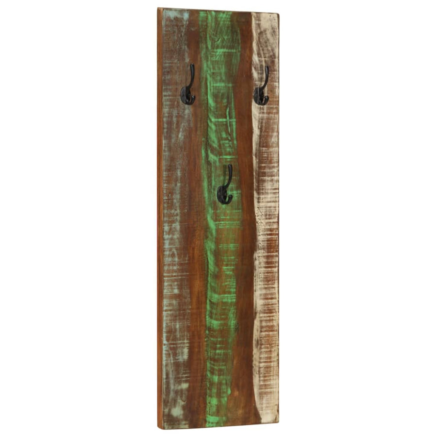 Wandkapstokken 2 St 36X3X0 Cm massief gerecycled hout