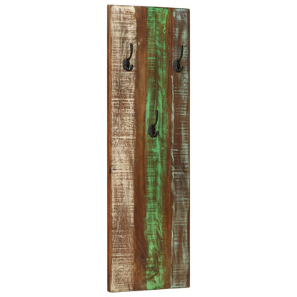 Wandkapstokken 2 St 36X3X0 Cm massief gerecycled hout