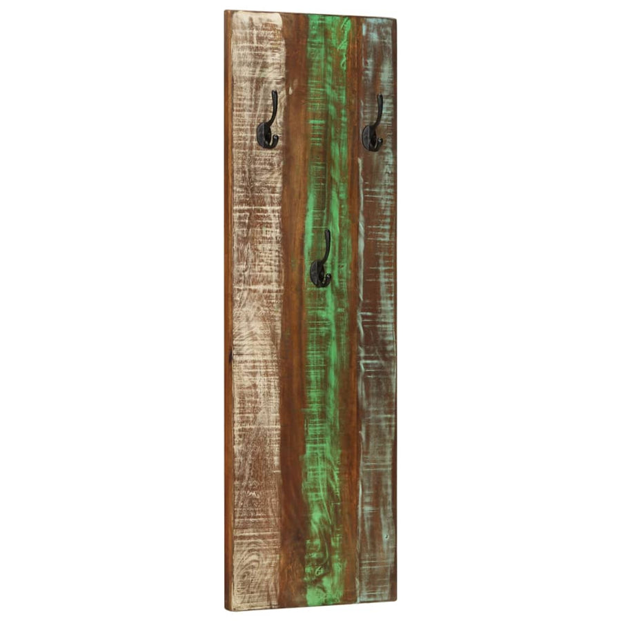 Wandkapstokken 2 St 36X3X0 Cm massief gerecycled hout
