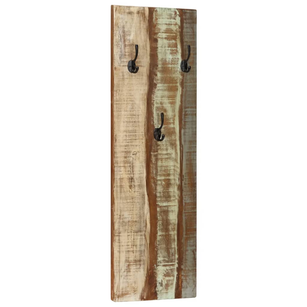 Wandkapstokken 2 St 36X3X0 Cm massief gerecycled hout