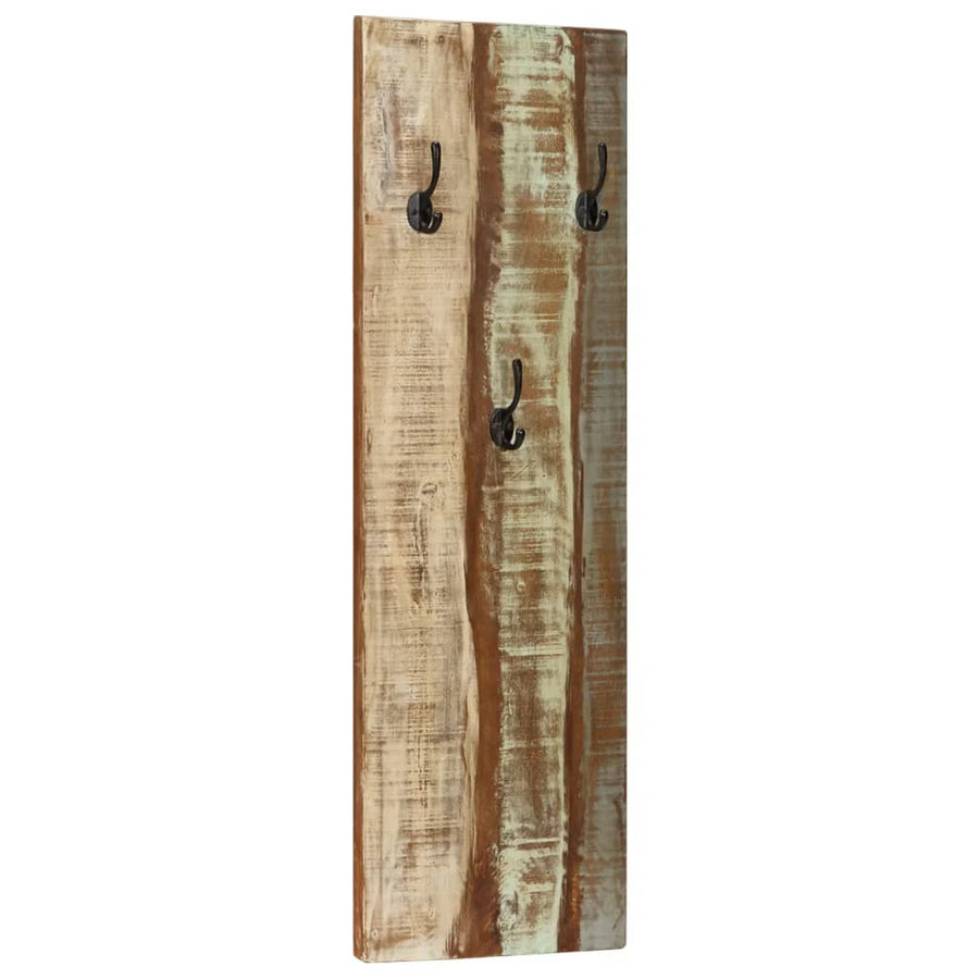 Wandkapstokken 2 St 36X3X0 Cm massief gerecycled hout