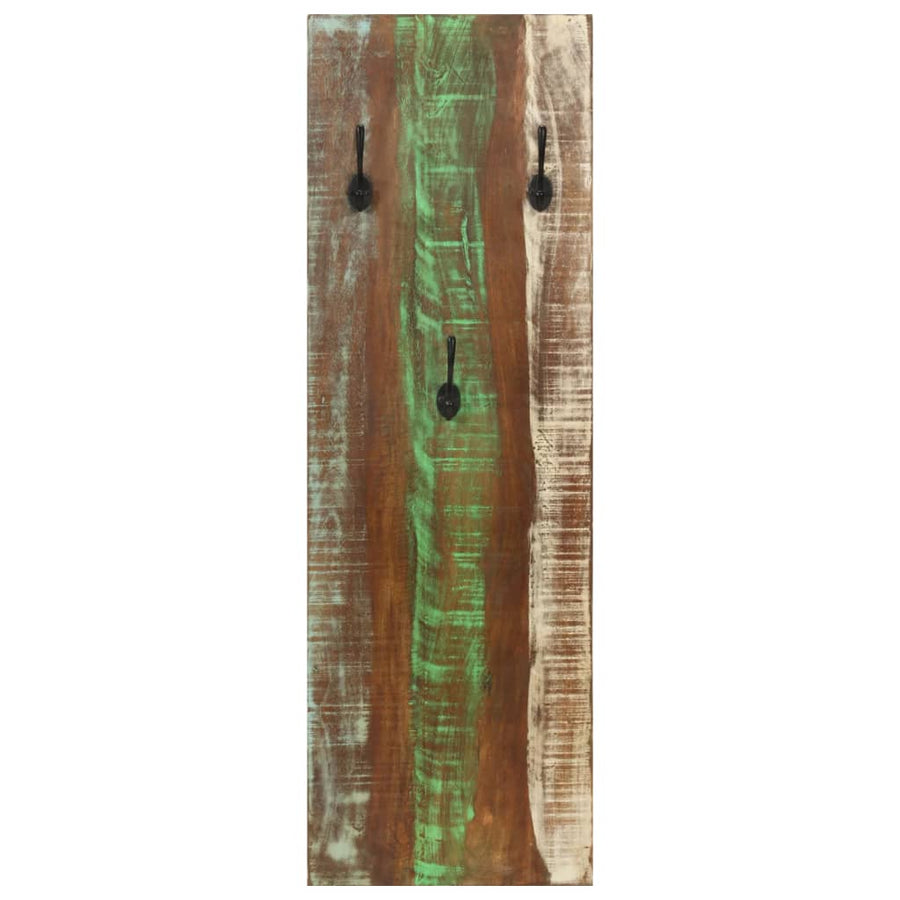 Wandkapstokken 2 St 36X3X0 Cm massief gerecycled hout