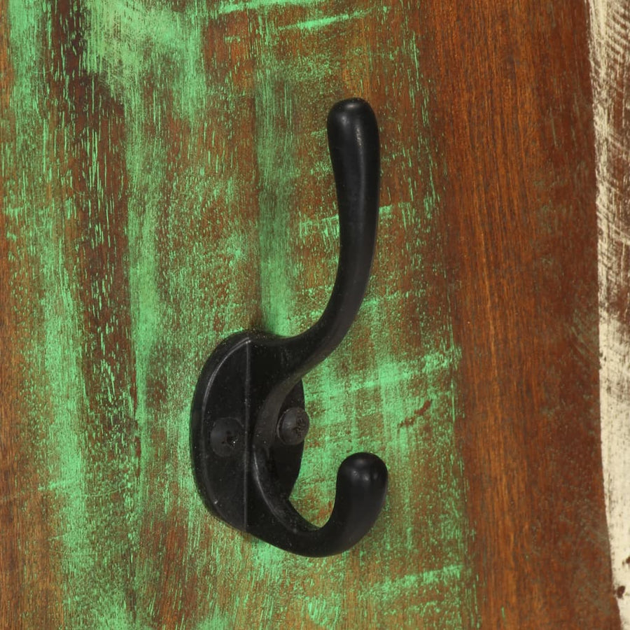 Wandkapstokken 2 St 36X3X0 Cm massief gerecycled hout